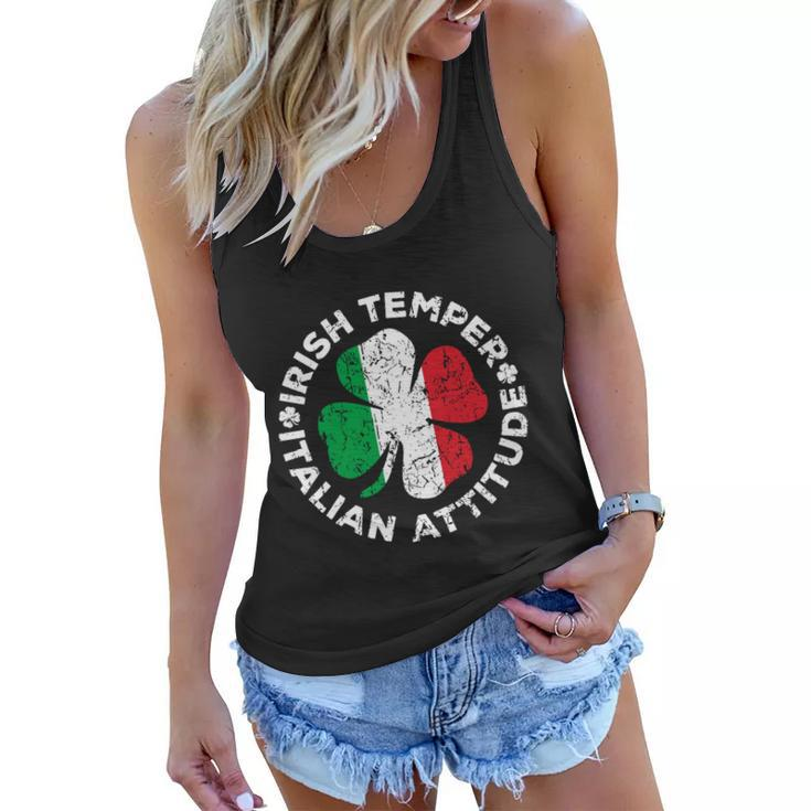 Irish Temper Italian Attitude Shirt St Patricks Day Gift Women Flowy Tank