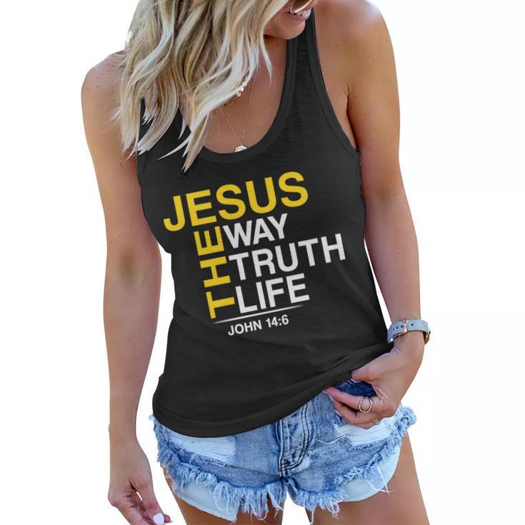 Jesus The Way Truth Life John 146 Tshirt Women Flowy Tank