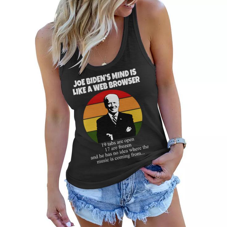 Joe Bidens Mind Is Like A Web Browser Tshirt Women Flowy Tank