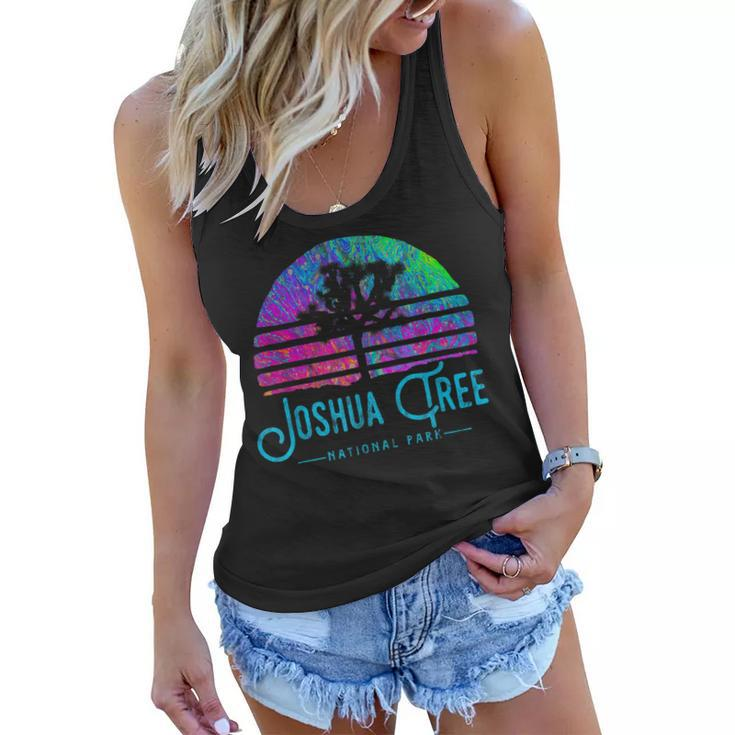 Joshua Tree National Park Psychedelic Festival Vibe Graphic  Women Flowy Tank