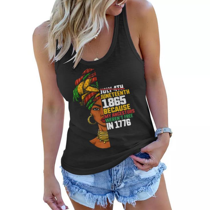 Juneteenth Day Ancestors Free 1776 July 4Th Black African Graphic Design Printed Casual Daily Basic Women Flowy Tank