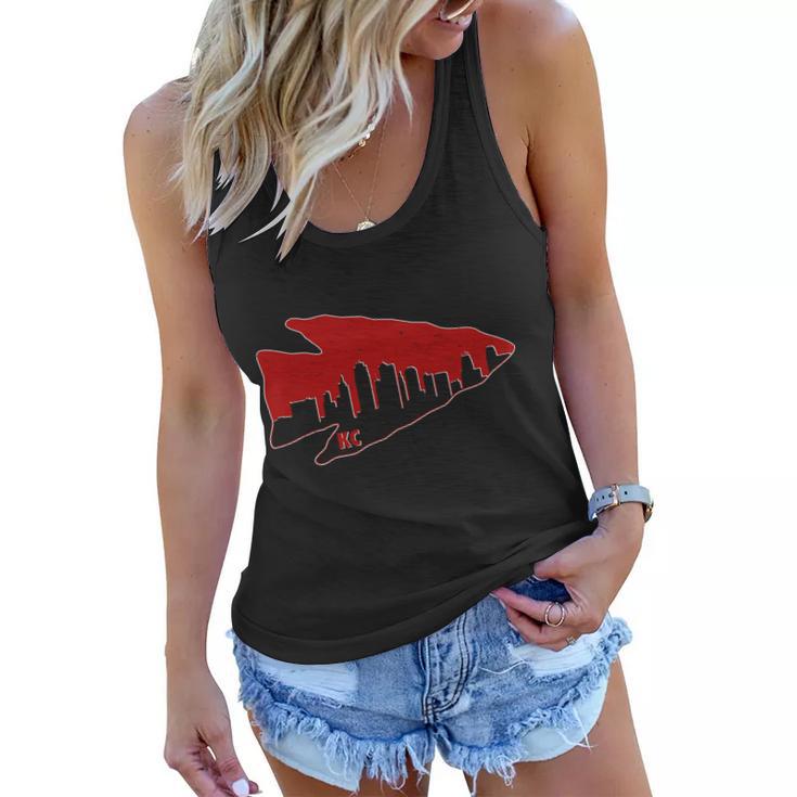 Kansas City Arrow Head Skyline Women Flowy Tank