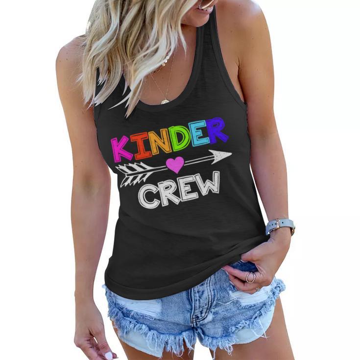 Kinder Crew Kindergarten Teacher Women Flowy Tank