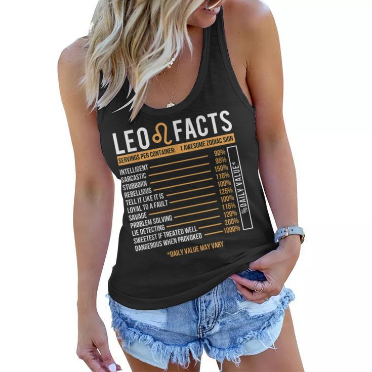 Leo Facts Zodiac Sign Astrology Birthday Horoscope Women Flowy Tank