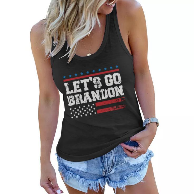 Lets Go Brandon Essential Brandon Funny Political Women Flowy Tank