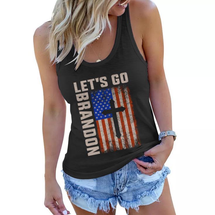 Lets Go Brandon FJB F Biden Fjb Women Flowy Tank