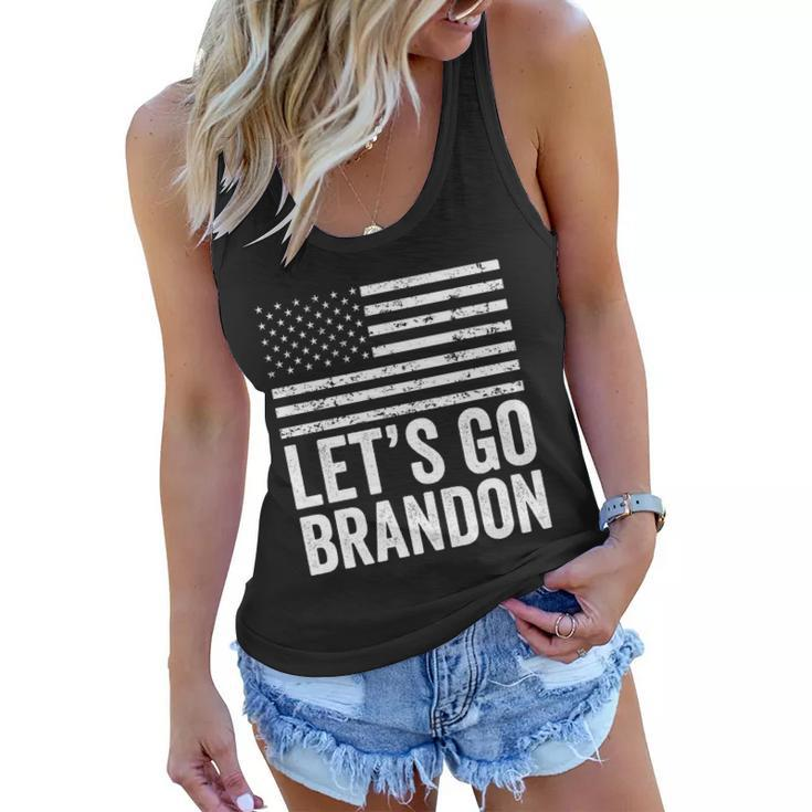 Lets Go Brandon Fjb Ultra Maga Joe Biden 4Th Of July Tshirt Women Flowy Tank