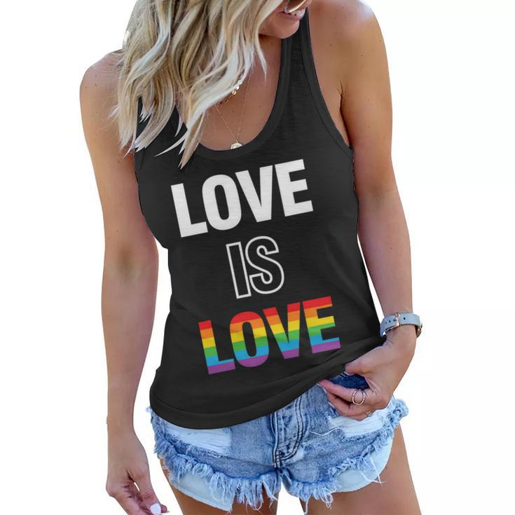 Love Is Love Pride Month Lgbt Women Flowy Tank