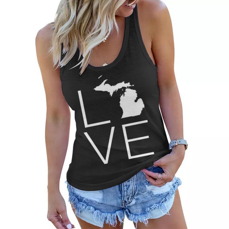 Love Michigan Women Flowy Tank