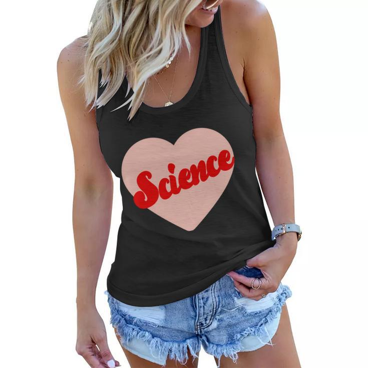 Love Science Retro Heart Women Flowy Tank