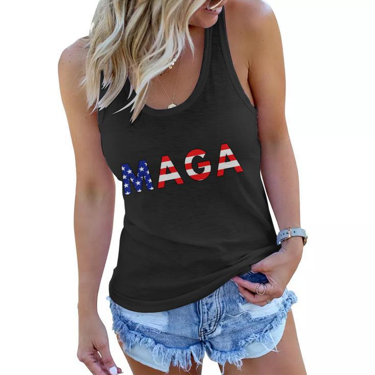Maga American Flag Tshirt V5 Women Flowy Tank