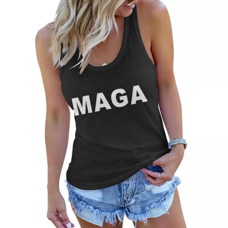 Maga Make America Great Again President Donald Trump Tshirt Women Flowy Tank