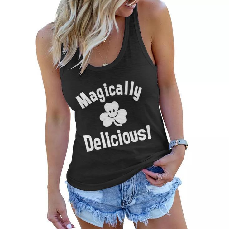 Magically Delicious T Shirt Funny Irish Saying T Shirt Lucky Charms 80S Cereal Tee Women Flowy Tank