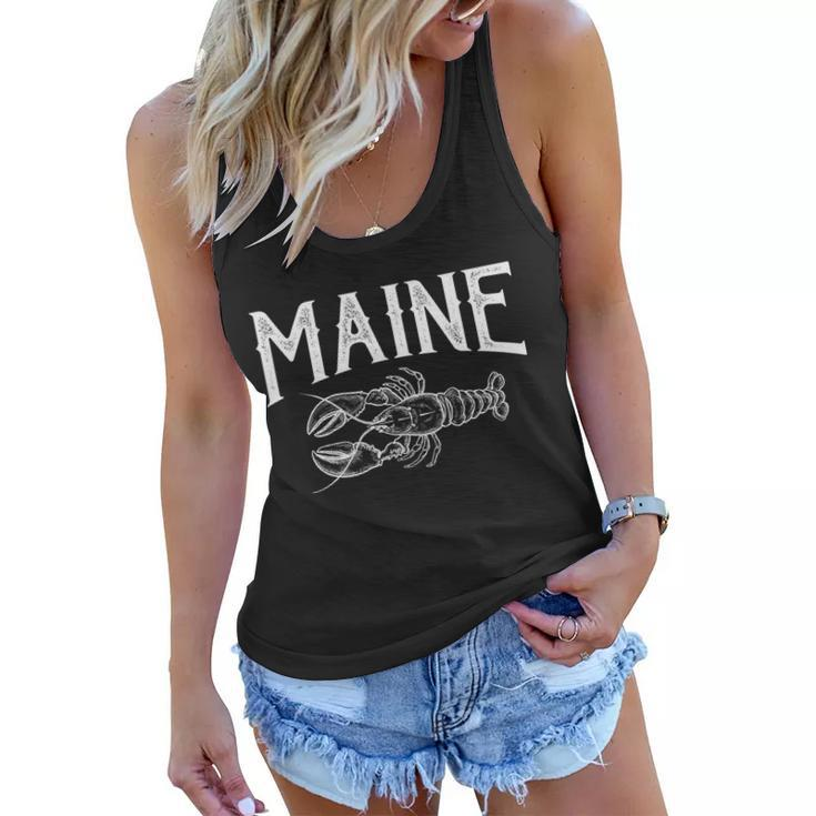 Maine Lobster Tshirt Women Flowy Tank