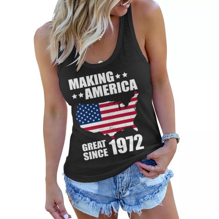 Making America Great Since 1972 Birthday Tshirt Women Flowy Tank
