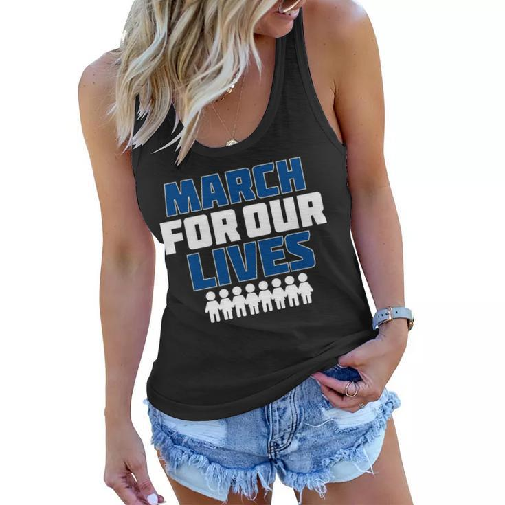 March For Our Lives Gun Control Women Flowy Tank