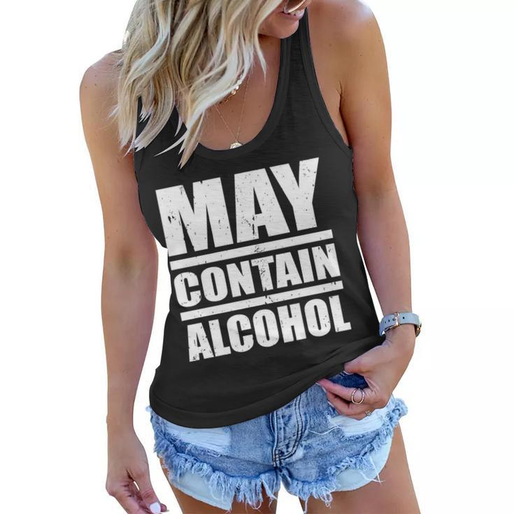 May Contain Alcohol Tshirt Women Flowy Tank