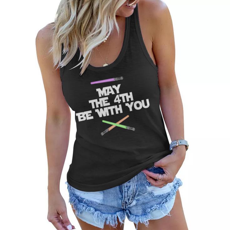 May The 4Th Be With You Lightsabers Women Flowy Tank