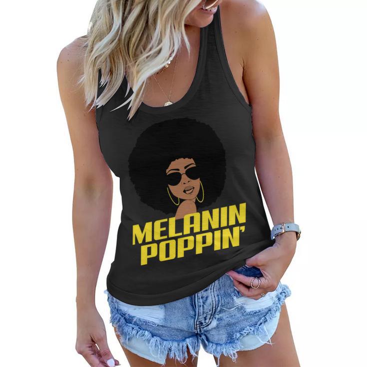 Melanin Poppin Proud African Pride Women Flowy Tank