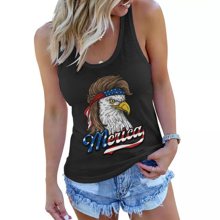 Merica Cute Gift Patriotic Usa Eagle Of Freedom Cute Gift 4Th Of July Gift Women Flowy Tank