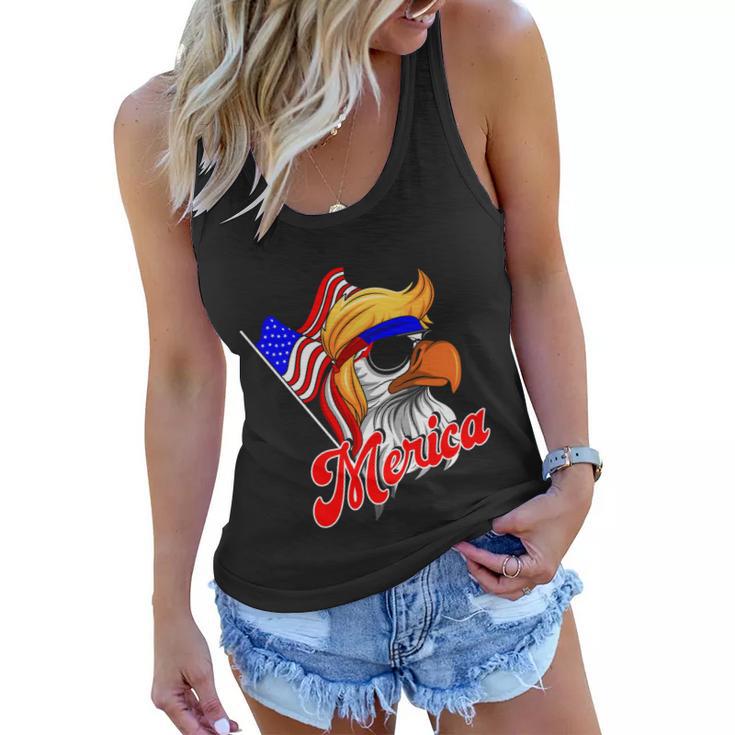 Merica Patriotic Eagle Mullet 4Th Of July American Flag Great Gift Women Flowy Tank