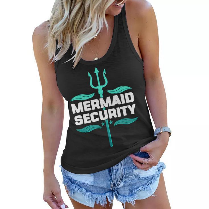 Mermaid Security Trident Women Flowy Tank