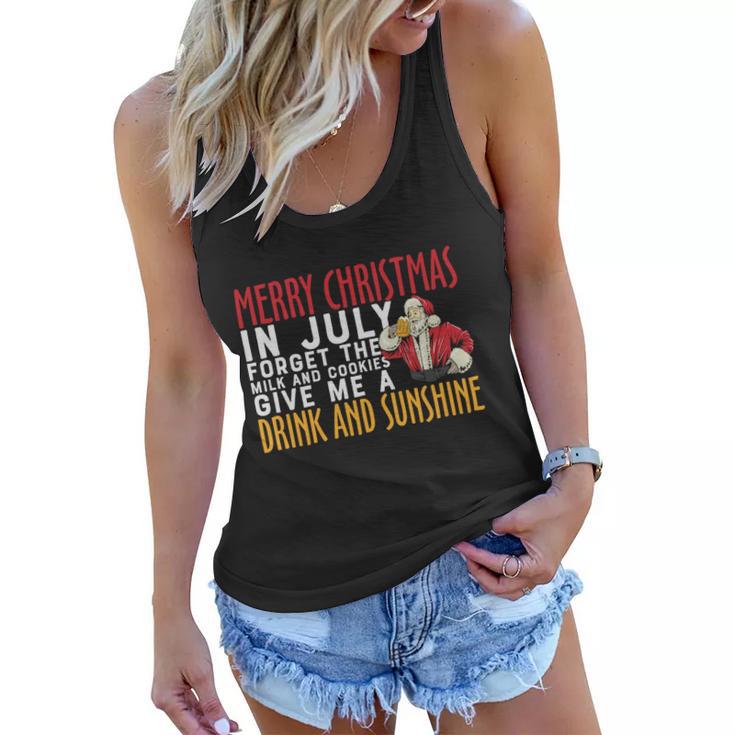 Milk Cookies Give Me Christmas In July Women Flowy Tank