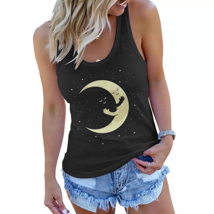 Moon Hug Sky Filled With Stars Women Flowy Tank