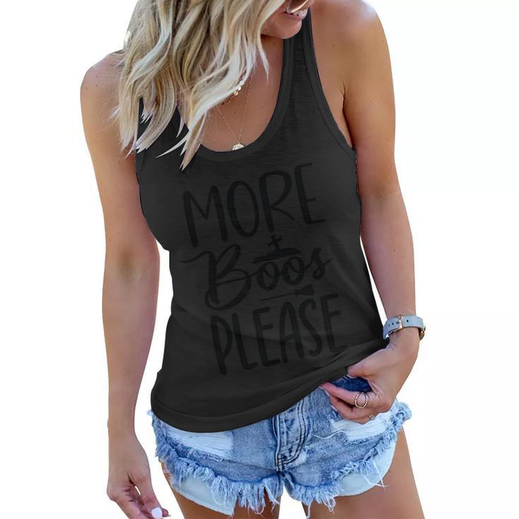 More Boos Please Halloween Quote V6 Women Flowy Tank