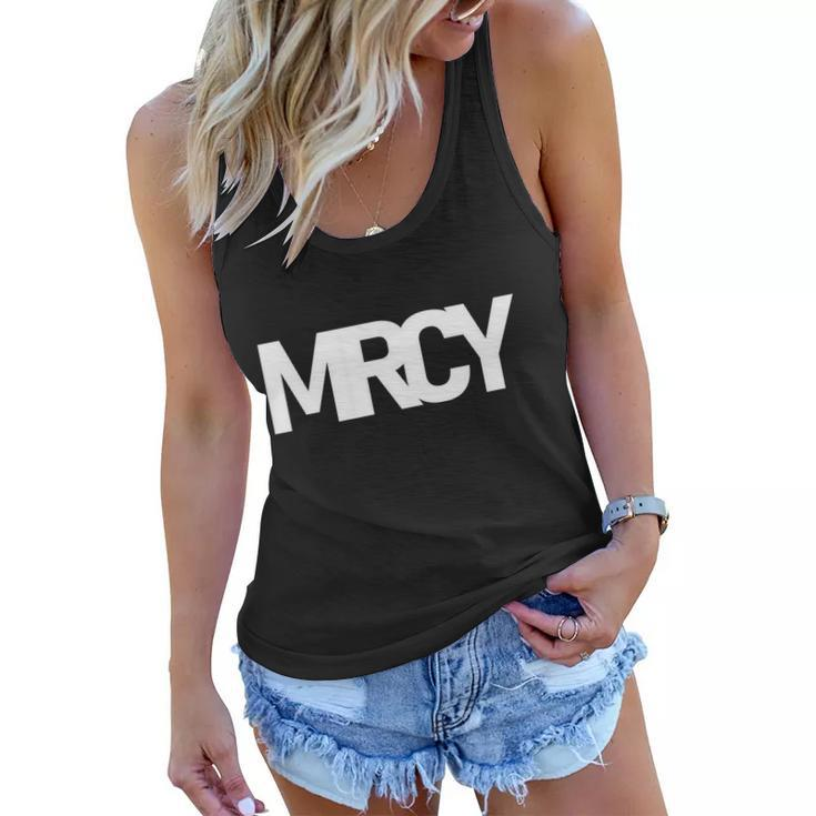 Mrcy Logo Mercy Christian Slogan Tshirt Women Flowy Tank