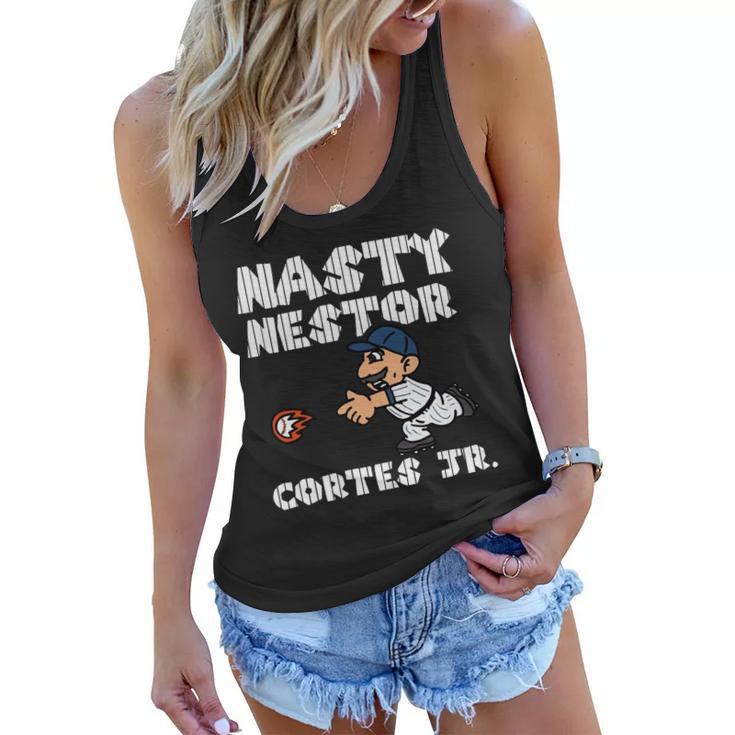 Nasty Nestor Cortes Jr Cute Catch Baseball Women Flowy Tank