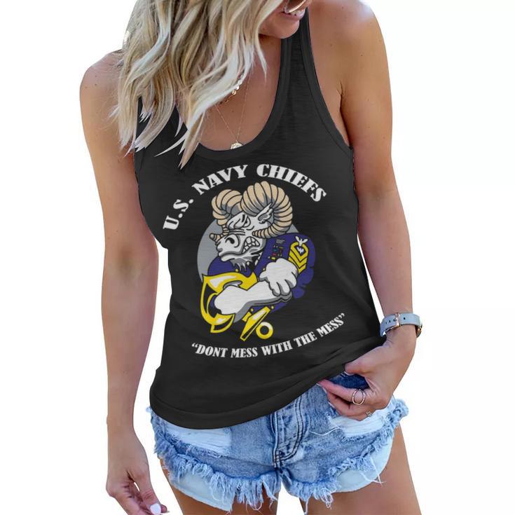 Navy Chiefs Cpo Women Flowy Tank