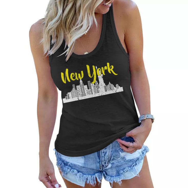 New York City Logo Tshirt Women Flowy Tank