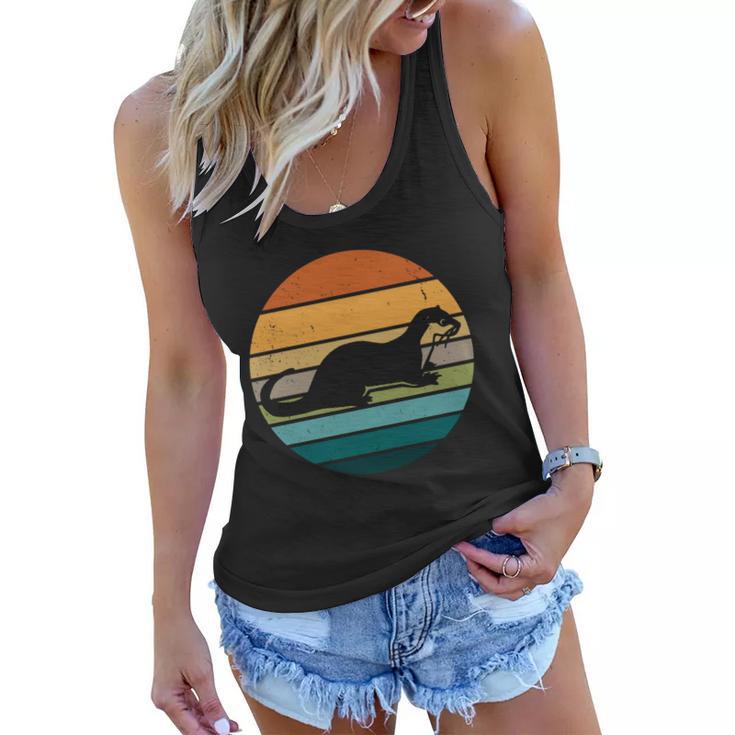 Otter Vintage Retro Logo Women Flowy Tank