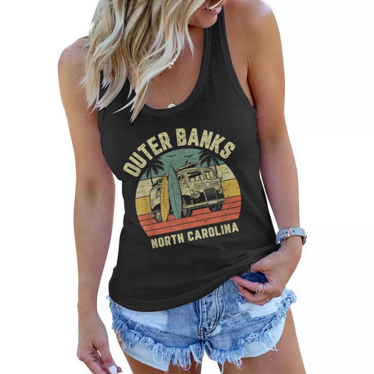 Outer Banks Shirt Retro Surfing Van Cool Pogue Life Surfer Tshirt Women Flowy Tank