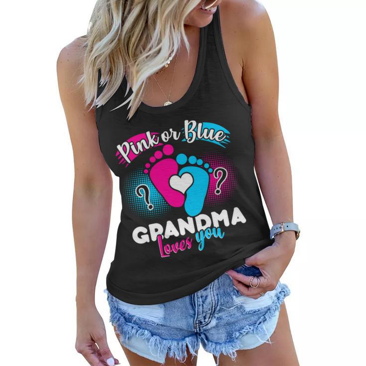 Pink Or Blue Grandma Loves You Tshirt Women Flowy Tank