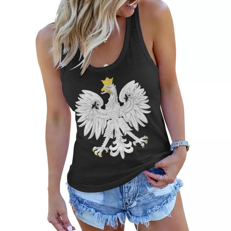 Poland Pride Vintage Eagle Tshirt Women Flowy Tank