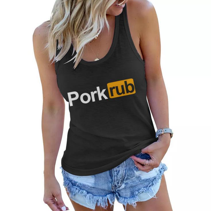 Porkrub Pork Rub Funny Bbq Smoker & Barbecue Grilling Women Flowy Tank