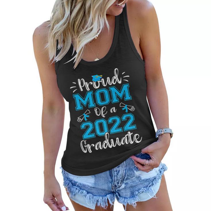 Proud Mom Of A 2022 Graduate Gift Class Of 2022 Gift Women Flowy Tank