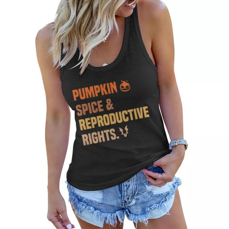 Pumpkin Spice Reproductive Rights Design Pro Choice Feminist Gift Women Flowy Tank