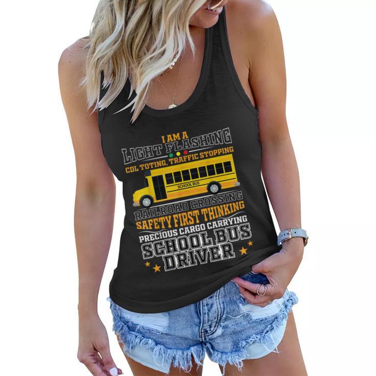 Railroad Crossing School Bus Driver Design For A Bus Driver Women Flowy Tank