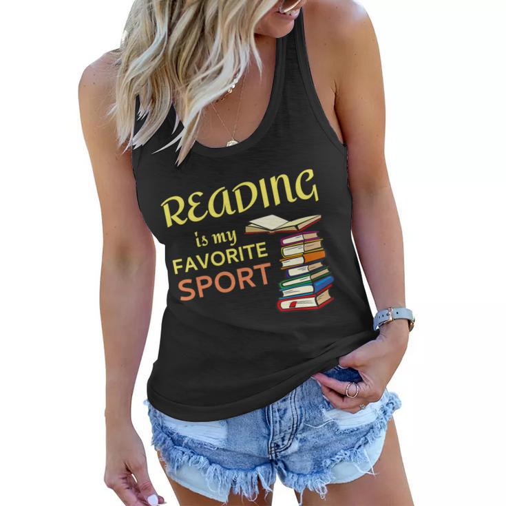 Reading Is My Favorite Sport A Cute And Funny Gift For Bookworm Book Lovers Book Women Flowy Tank