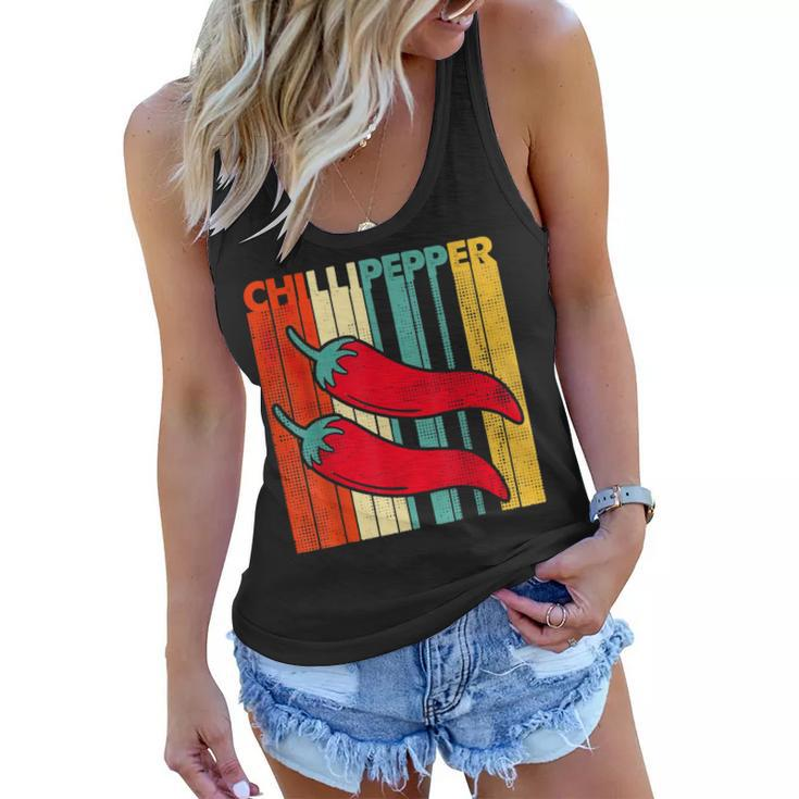 Red Chili-Peppers Red Hot Vintage Chili-Peppers   Women Flowy Tank