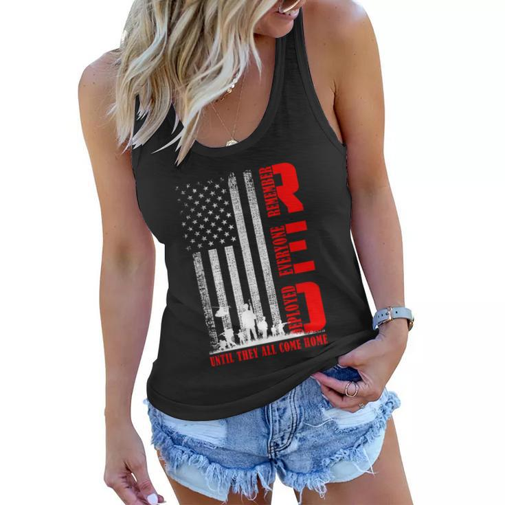 Red Friday Military Us Army Remember Erveryone Deployed Women Flowy Tank