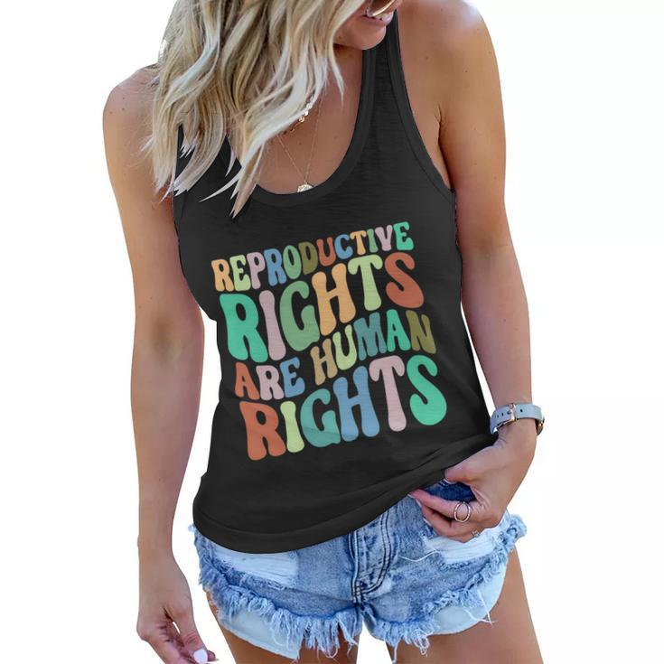 Reproductive Rights Are Human Rights Feminist Pro Choice Women Flowy Tank