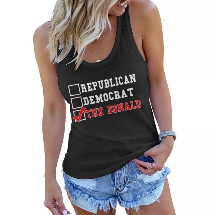 Republican Democrat Donald Trump Tshirt Women Flowy Tank