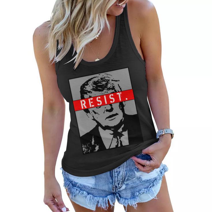 Resist President Donald Trump Anti Trump The Resistance Tshirt Women Flowy Tank