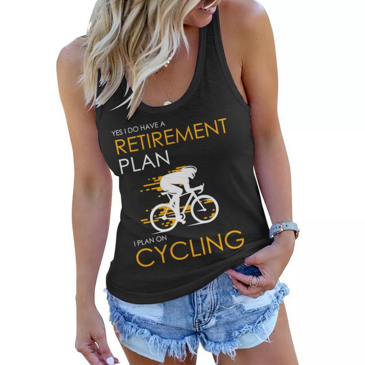Retirement Plan On Cycling V2 Women Flowy Tank