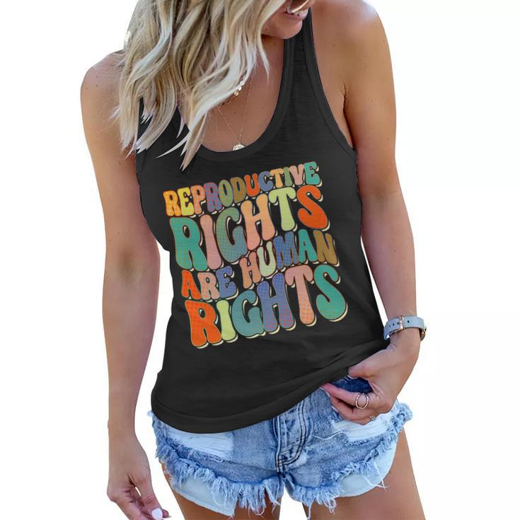 Retro Pro Roe Reproductive Rights Are Human Rights Women Flowy Tank