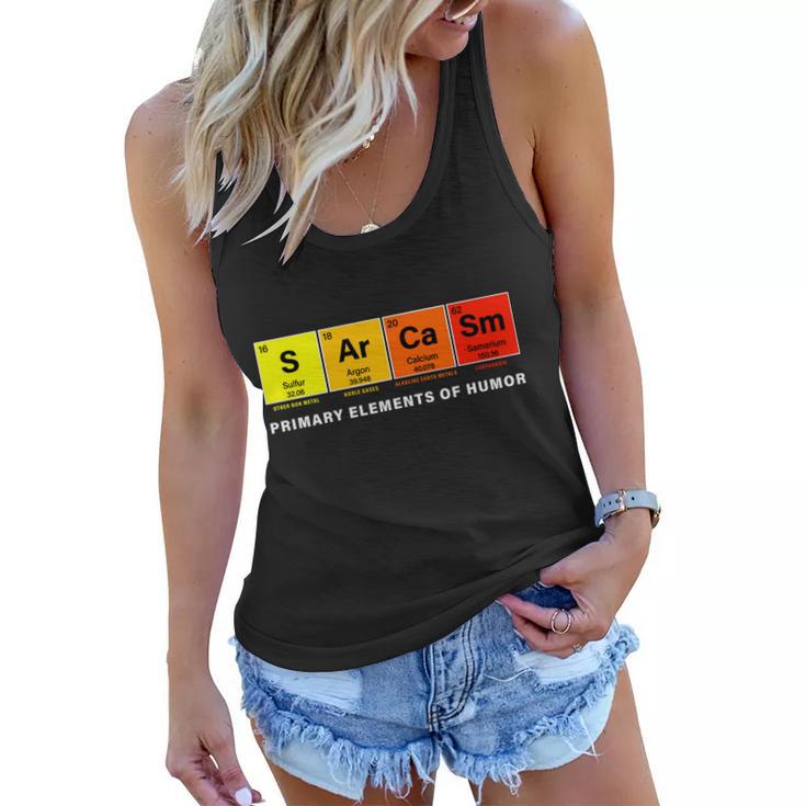 Sarcasm Primary Elements Of Humor Tshirt V2 Women Flowy Tank